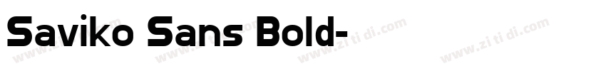 Saviko Sans Bold字体转换 Saviko Sans Bold字体转换